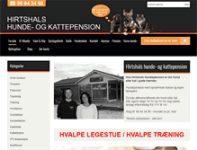 Tablet Screenshot of hirtshals-hundepension.dk